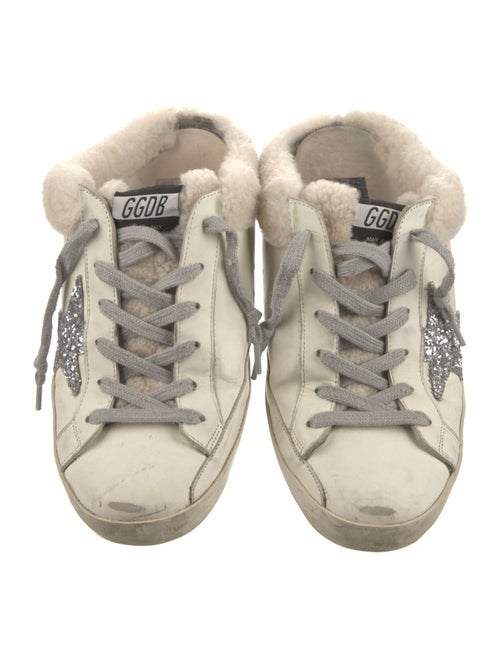 Golden Goose Leather Printed Sneakers