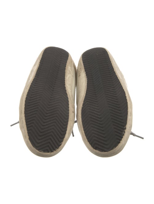 Golden Goose Leather Printed Sneakers