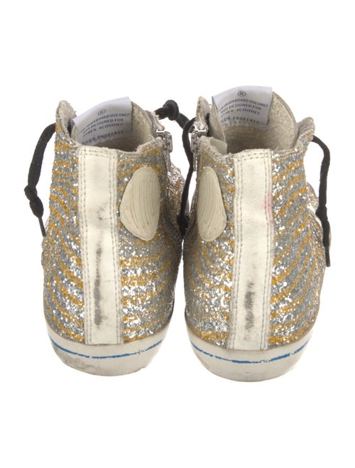 Golden Goose Glitter Printed Sneakers