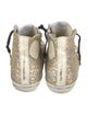 Golden Goose Glitter Printed Sneakers