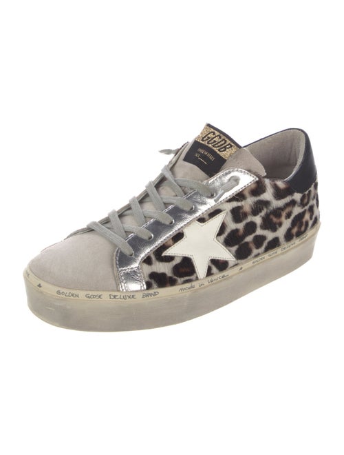 Golden Goose Ponyhair Animal Print Sneakers