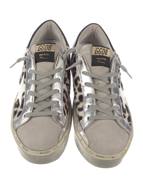 Golden Goose Ponyhair Animal Print Sneakers
