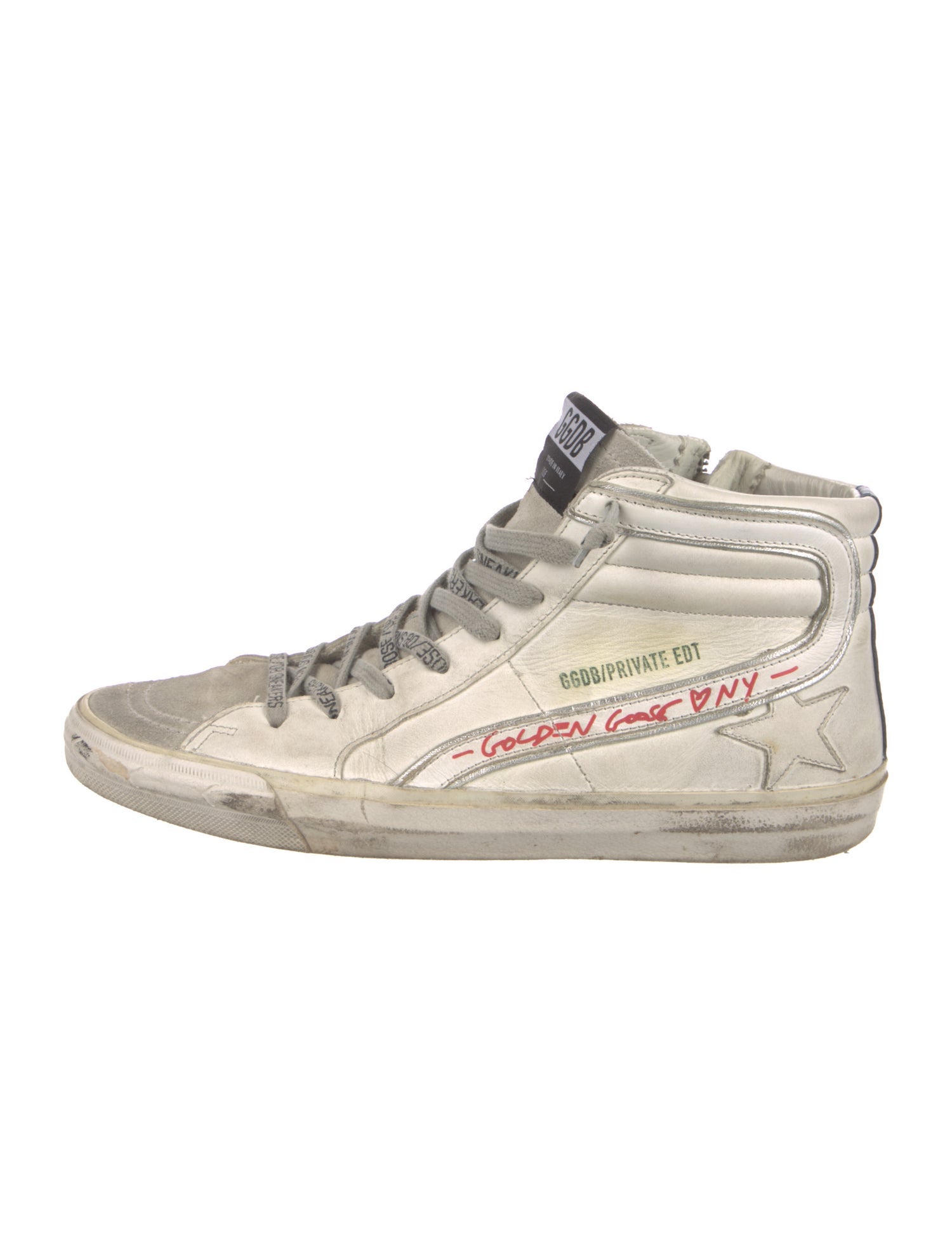 Golden Goose Leather Distressed Accents Sneakers
