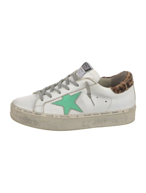Golden Goose Leather Distressed Accents Sneakers