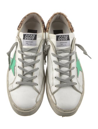 Golden Goose Leather Distressed Accents Sneakers
