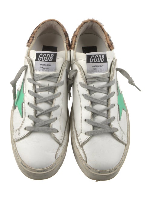 Golden Goose Leather Distressed Accents Sneakers