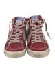 Golden Goose Suede Colorblock Pattern Sneakers
