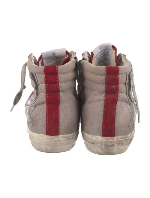 Golden Goose Suede Colorblock Pattern Sneakers
