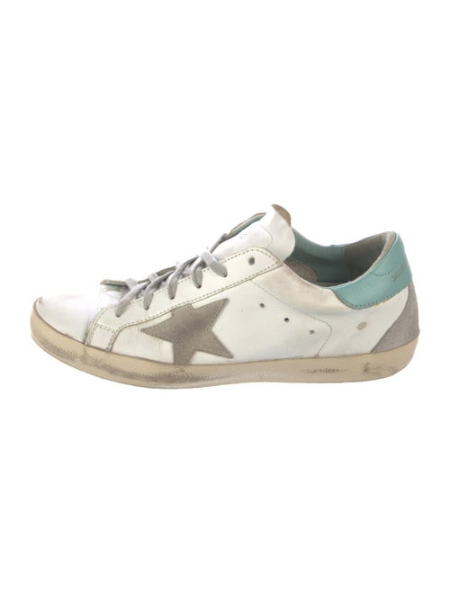 Golden Goose Leather Printed Sneakers