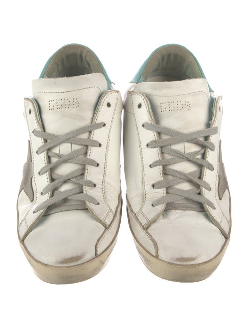 Golden Goose Leather Printed Sneakers
