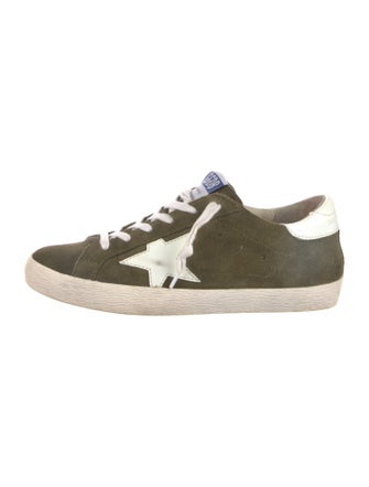 Golden Goose Suede Distressed Accents Sneakers