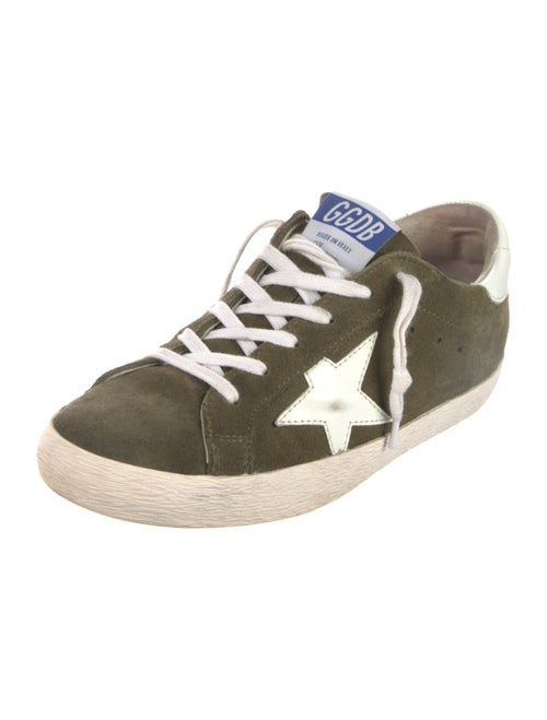 Golden Goose Suede Distressed Accents Sneakers