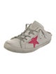 Golden Goose Leather Glitter Accents Sneakers