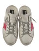 Golden Goose Leather Glitter Accents Sneakers