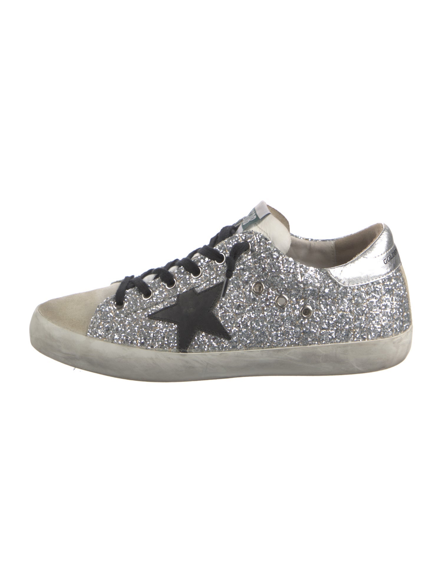 Golden Goose Glitter Printed Sneakers