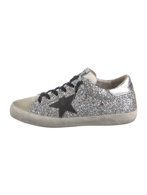 Golden Goose Glitter Printed Sneakers