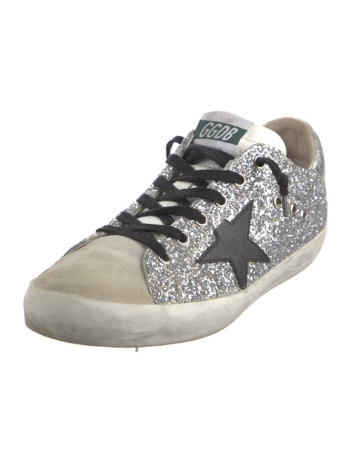 Golden Goose Glitter Printed Sneakers