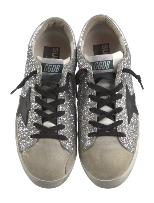 Golden Goose Glitter Printed Sneakers