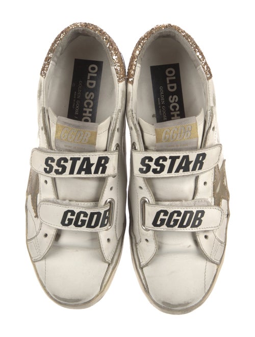 Golden Goose Leather Printed Sneakers