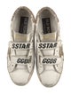 Golden Goose Leather Printed Sneakers