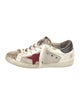 Golden Goose Leather Printed Sneakers