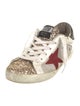 Golden Goose Leather Printed Sneakers