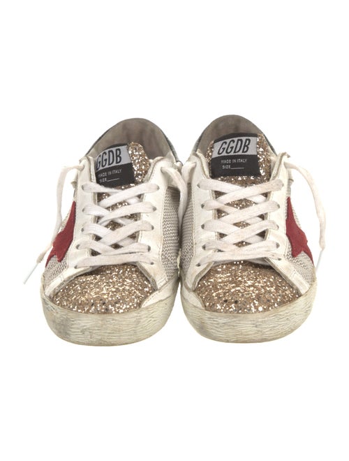 Golden Goose Leather Printed Sneakers