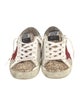 Golden Goose Leather Printed Sneakers