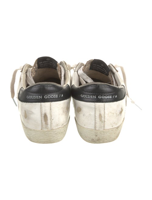 Golden Goose Leather Printed Sneakers