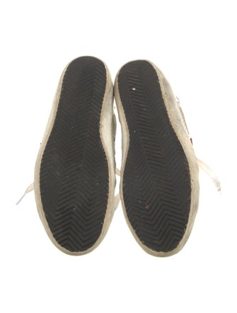 Golden Goose Leather Printed Sneakers