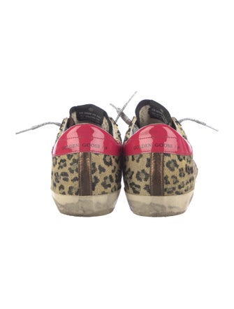 Golden Goose Ponyhair Animal Print Sneakers