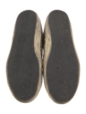 Golden Goose Ponyhair Animal Print Sneakers