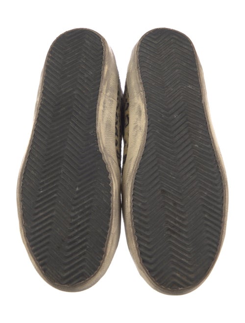 Golden Goose Ponyhair Animal Print Sneakers