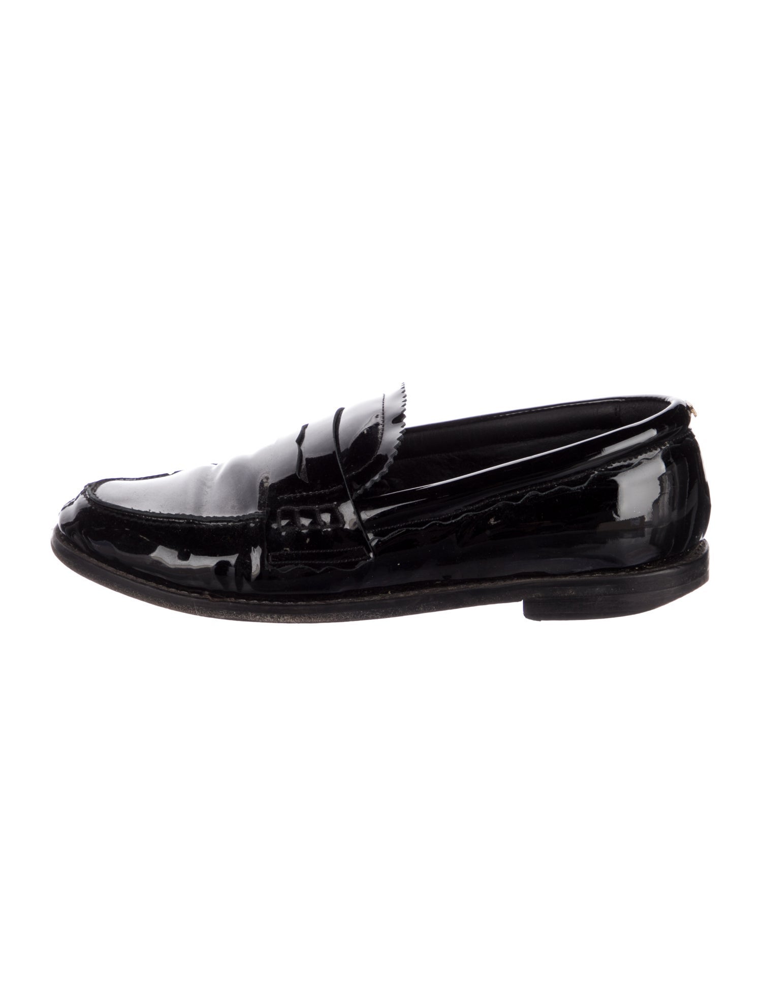 Golden Goose Patent Leather Scalloped Accent Loafers