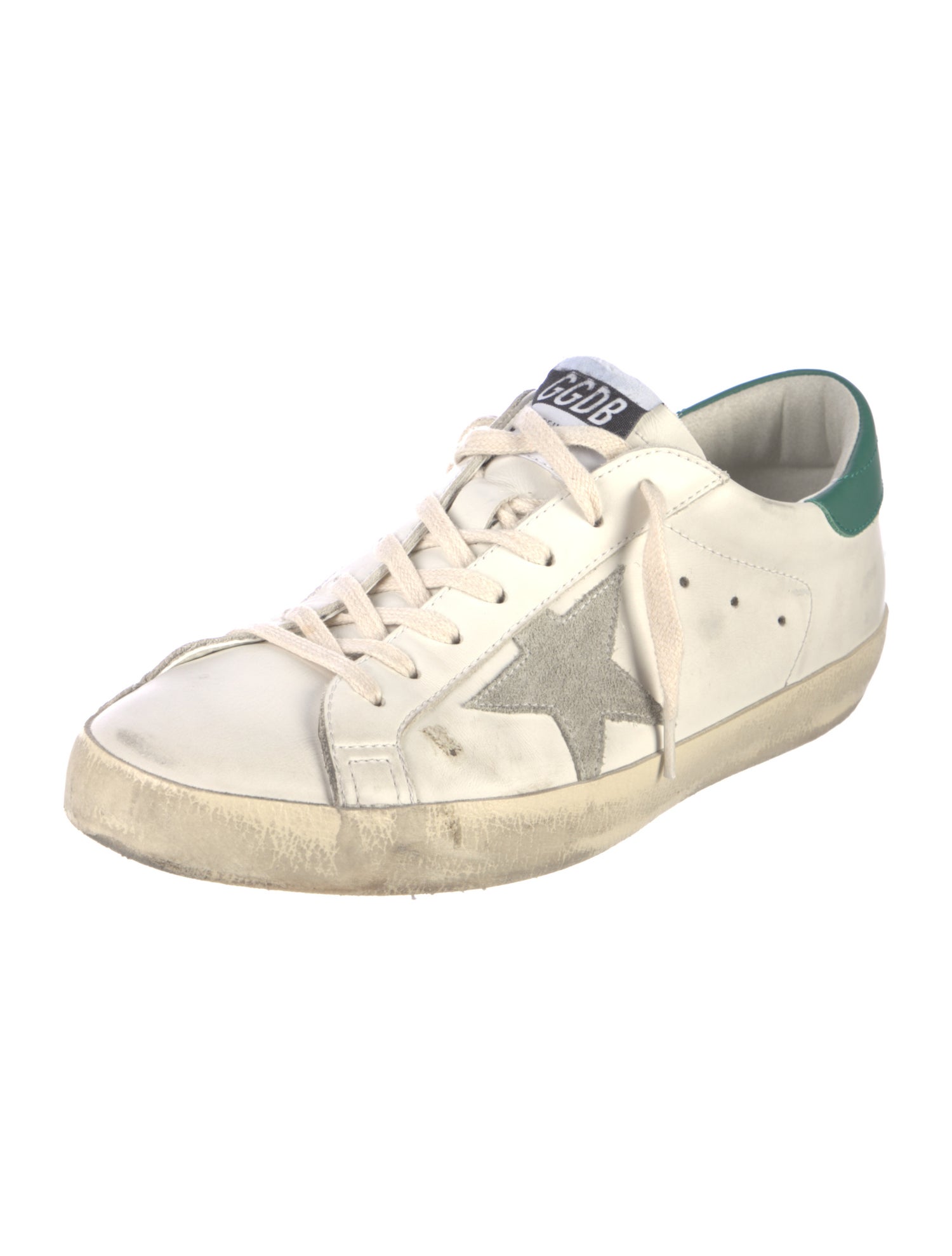 Golden Goose Leather Distressed Accents Sneakers