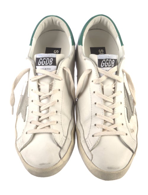 Golden Goose Leather Distressed Accents Sneakers
