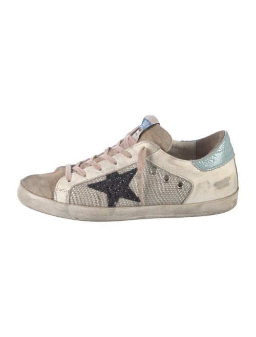 Golden Goose Leather Printed Sneakers