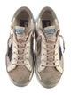 Golden Goose Leather Printed Sneakers