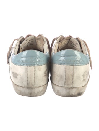 Golden Goose Leather Printed Sneakers