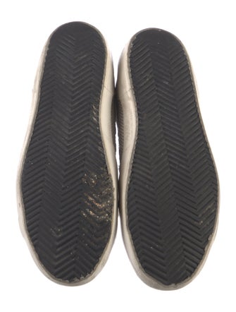 Golden Goose Leather Printed Sneakers