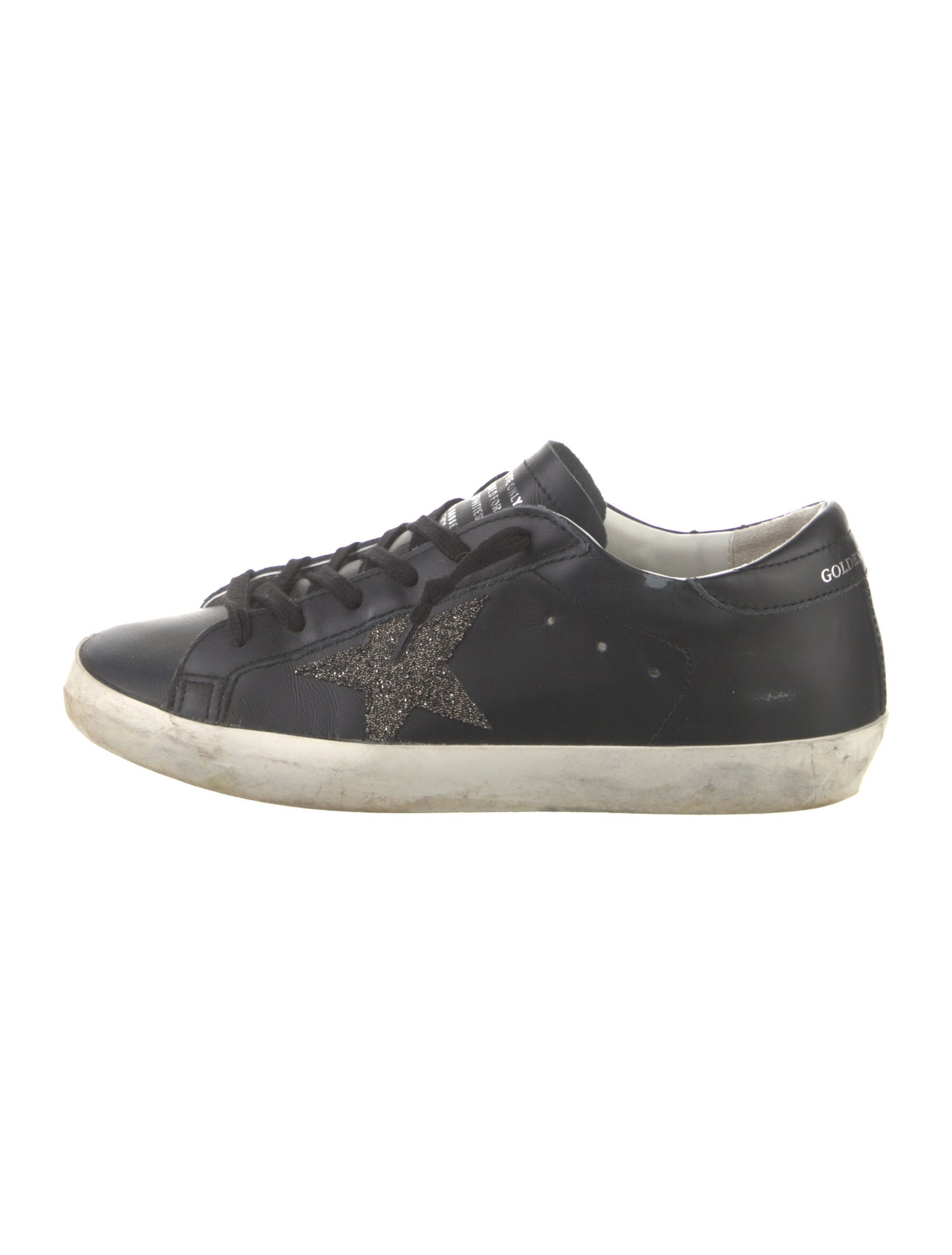 Golden Goose Leather Distressed Accents Sneakers