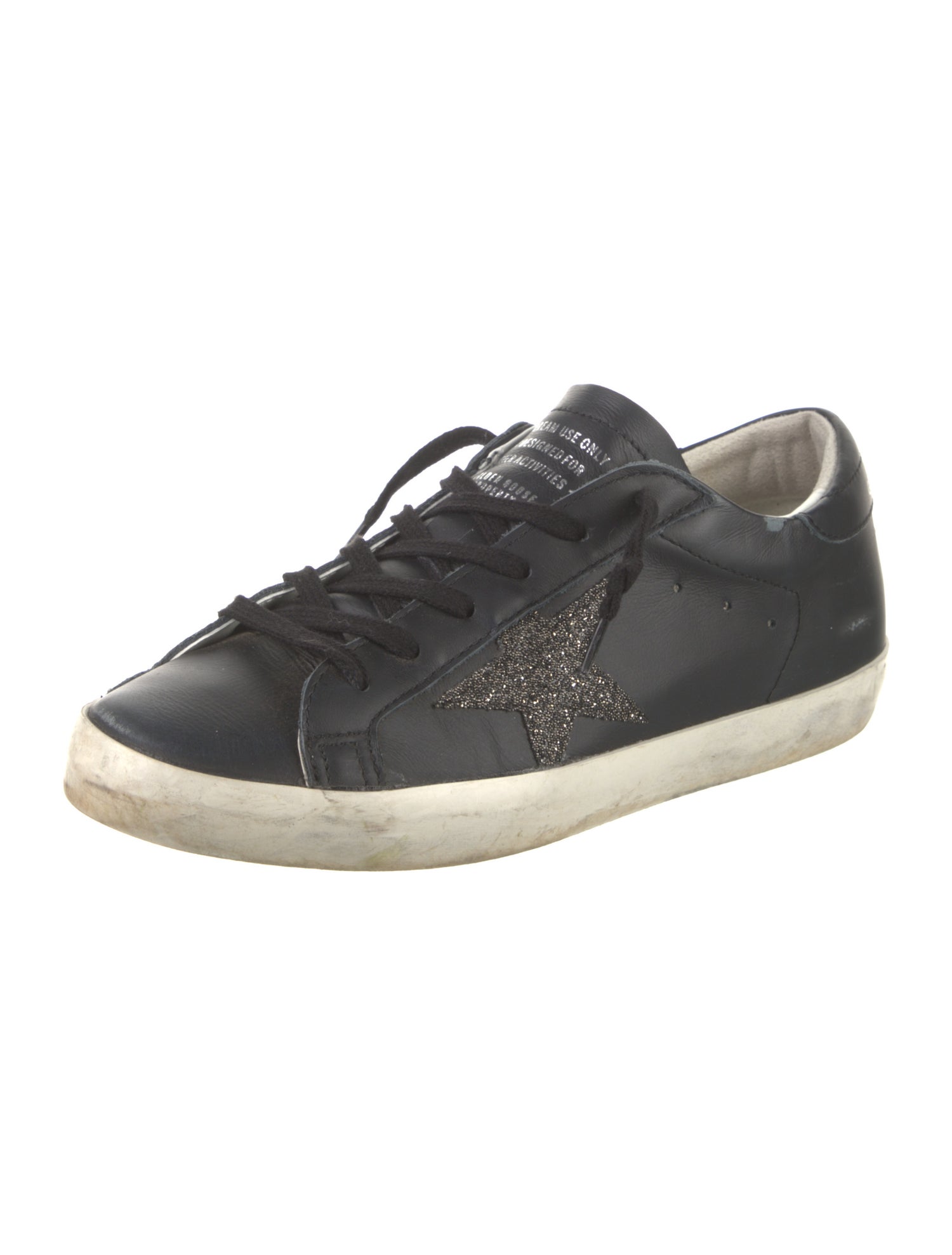 Golden Goose Leather Distressed Accents Sneakers