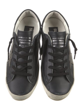 Golden Goose Leather Distressed Accents Sneakers