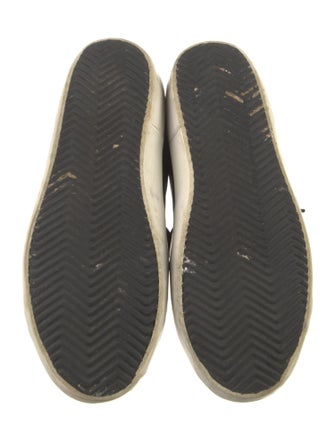 Golden Goose Leather Distressed Accents Sneakers