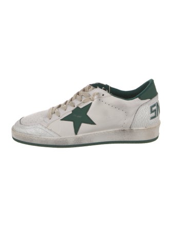 Golden Goose Leather Distressed Accents Sneakers
