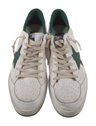 Golden Goose Leather Distressed Accents Sneakers