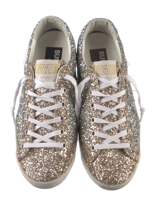 Golden Goose Glitter Colorblock Pattern Sneakers