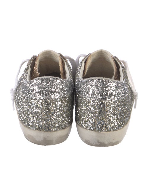 Golden Goose Glitter Colorblock Pattern Sneakers
