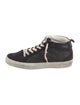 Golden Goose Leather Glitter Accents Sneakers