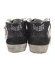 Golden Goose Leather Glitter Accents Sneakers